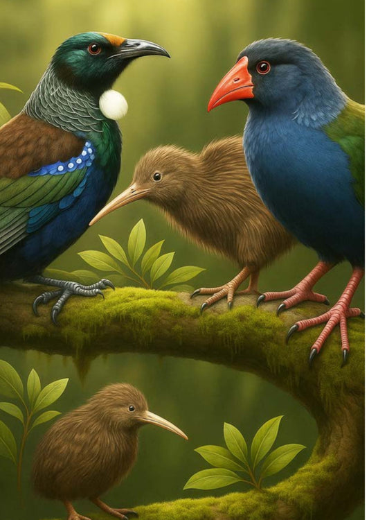 Maori Art Cards by Artist Doug Healey - Manu