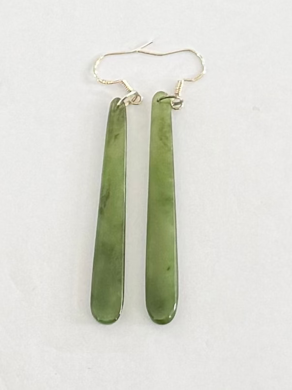 Greenstone earrings