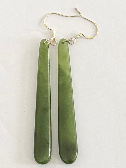Greenstone Drop Earrings 1