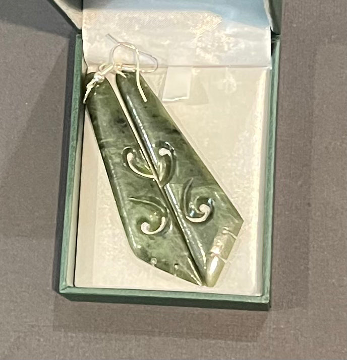 Toki Greenstone Earrings