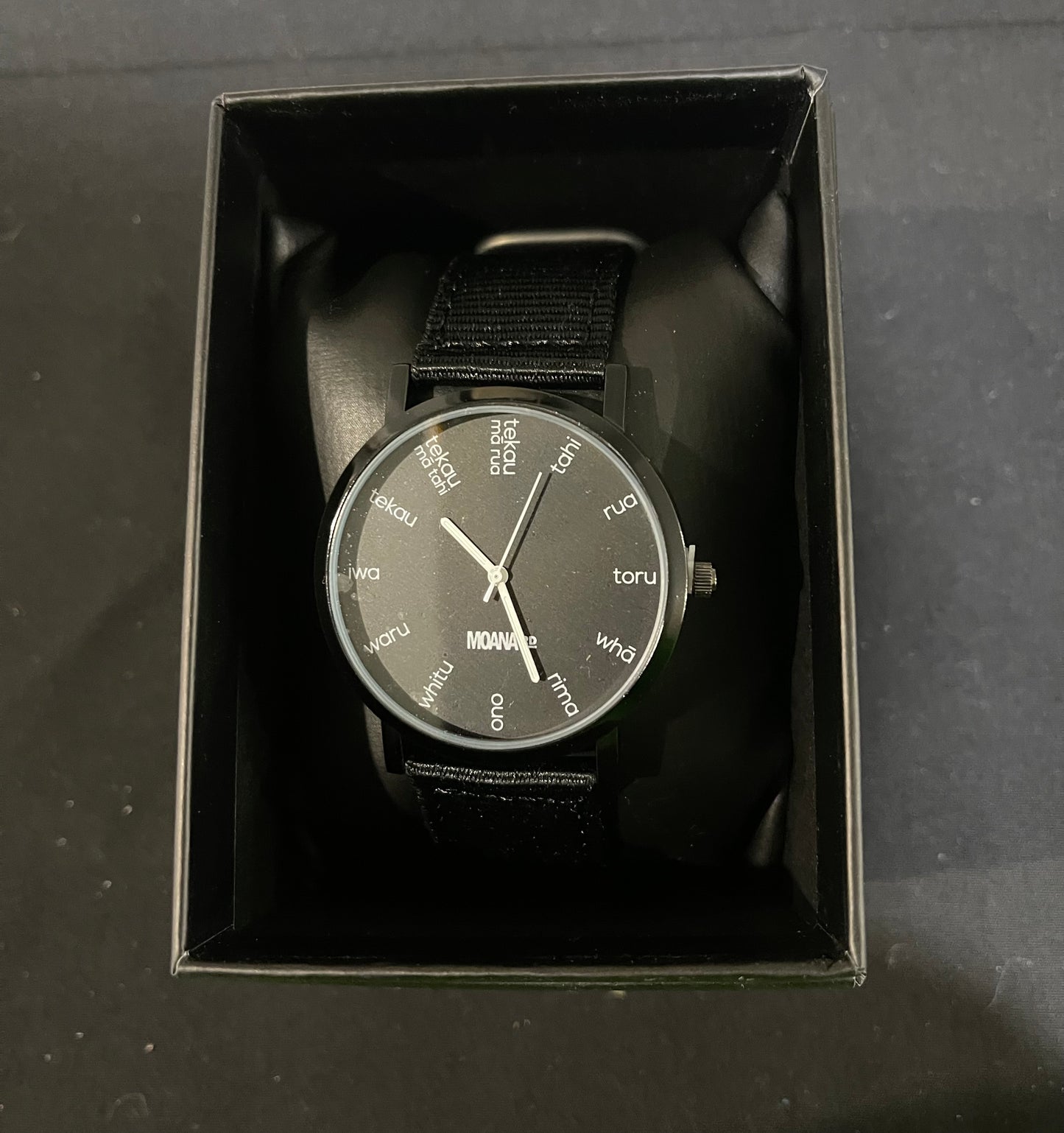 Moana Road Te Reo Maori Wrist Watch Black