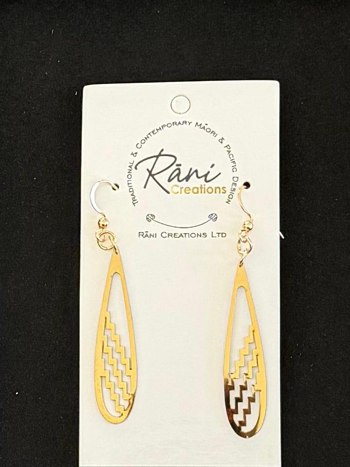 Stainless Steel Maori Design Earrings