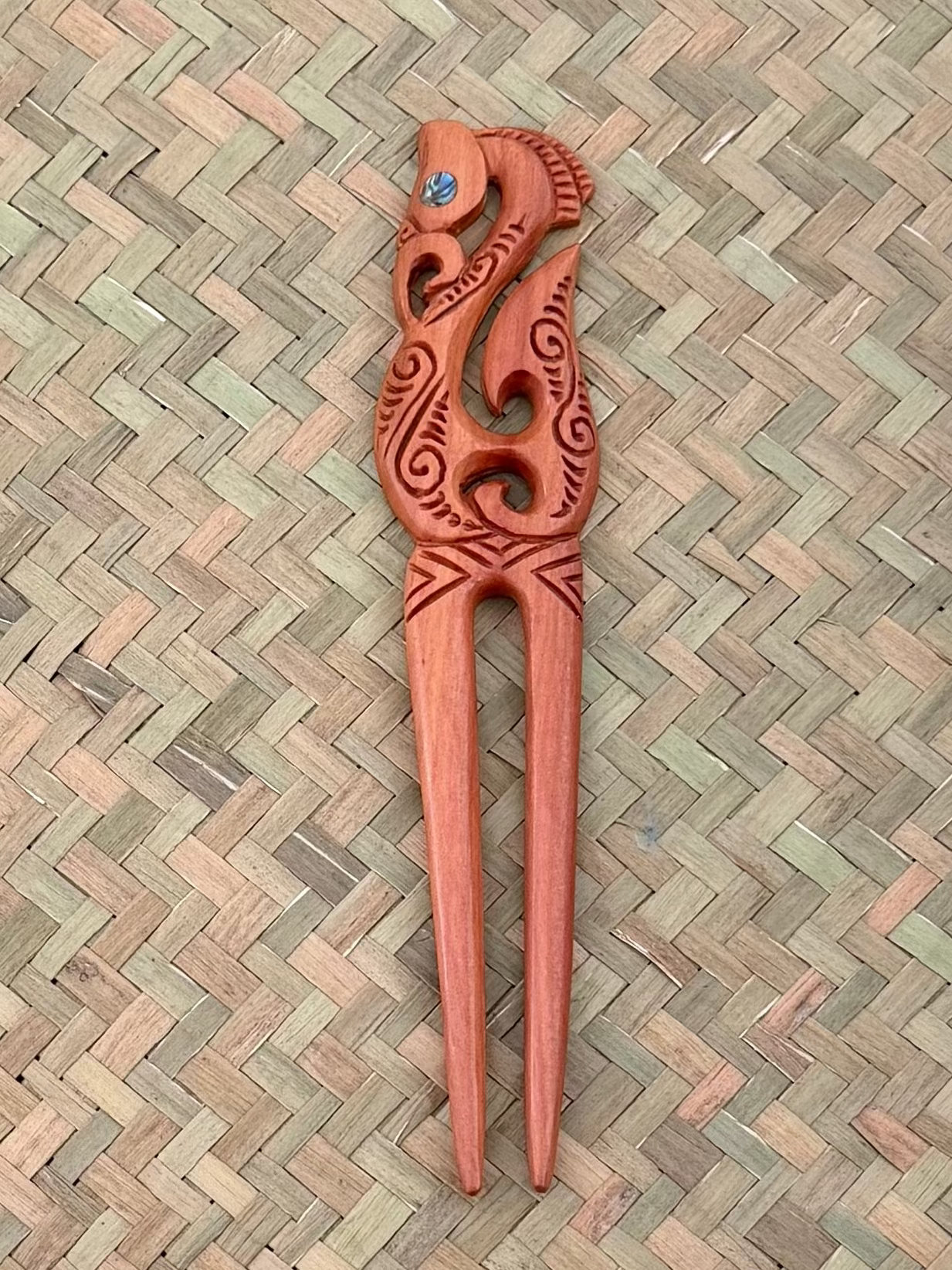 Wooden Manaia Heru