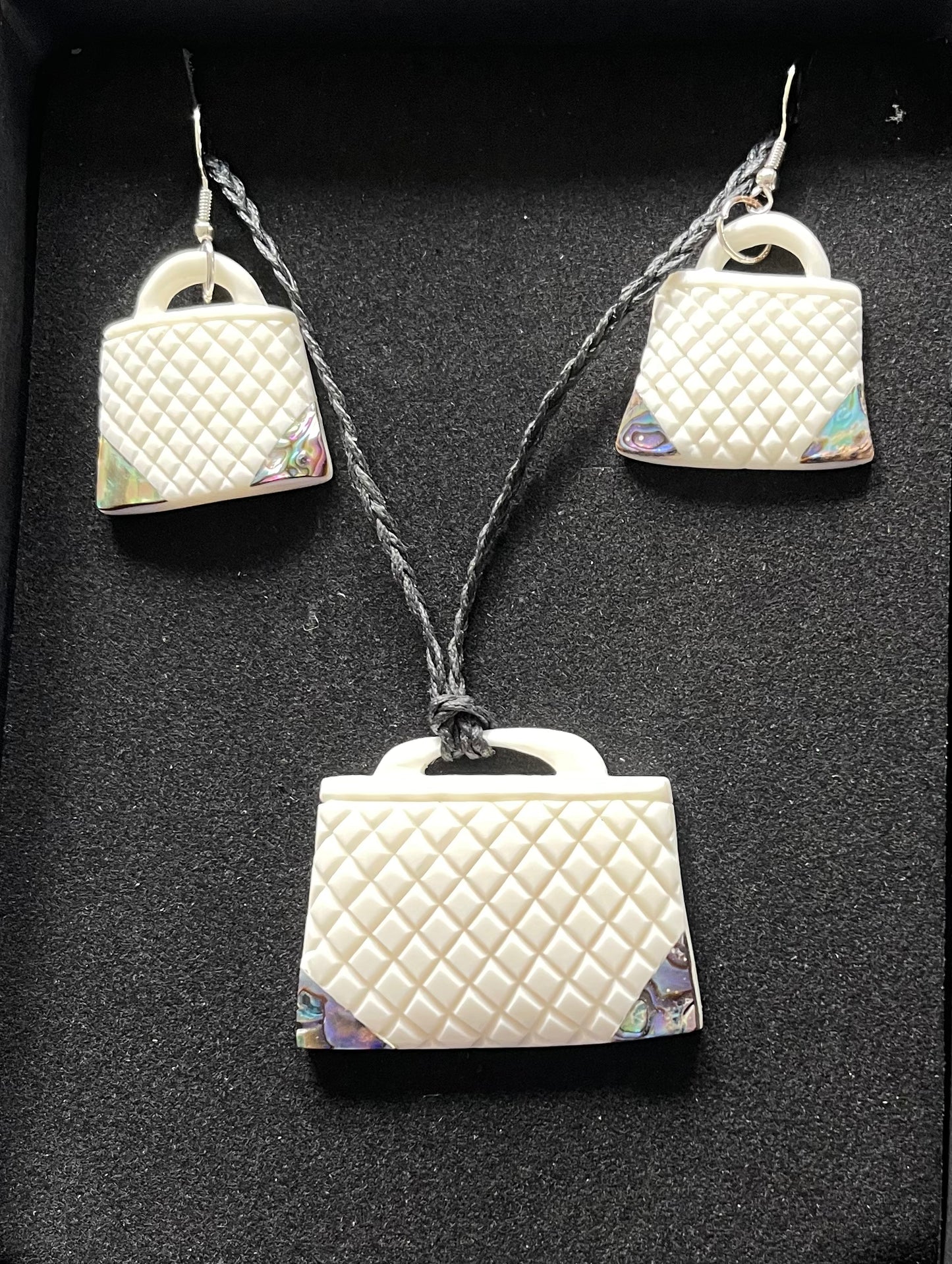 Bone Kete Set - Bone Necklace & Earrings