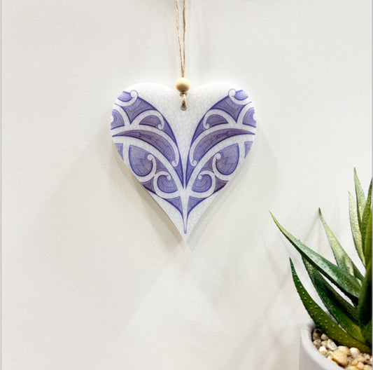 Heart fighter- Satin Acrylic Ready To Hang Ornament