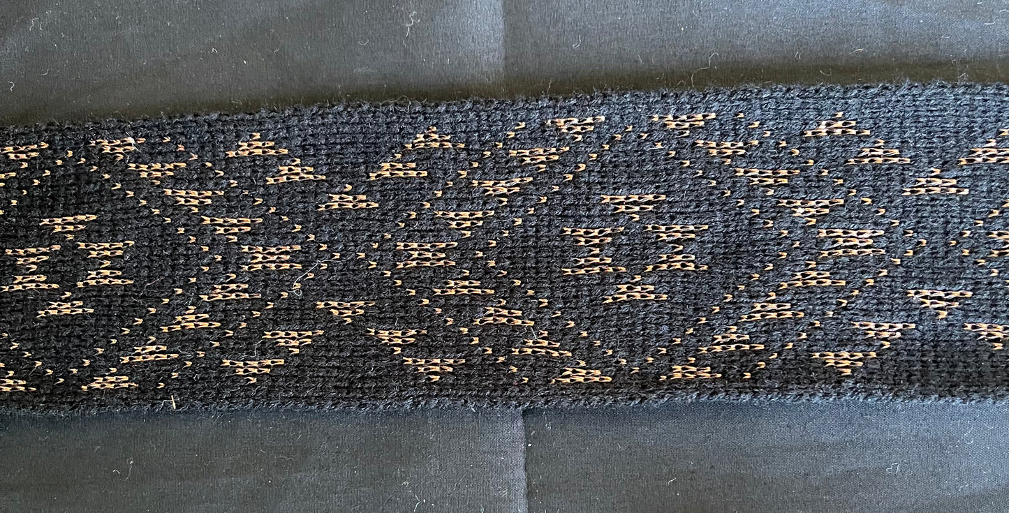 Black with copper colour lurex- Band 2.5inch