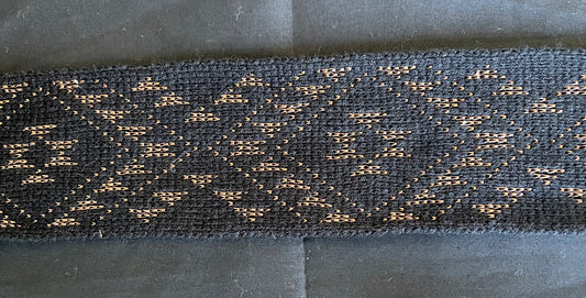 Black with copper colour lurex- Band 2.5inch