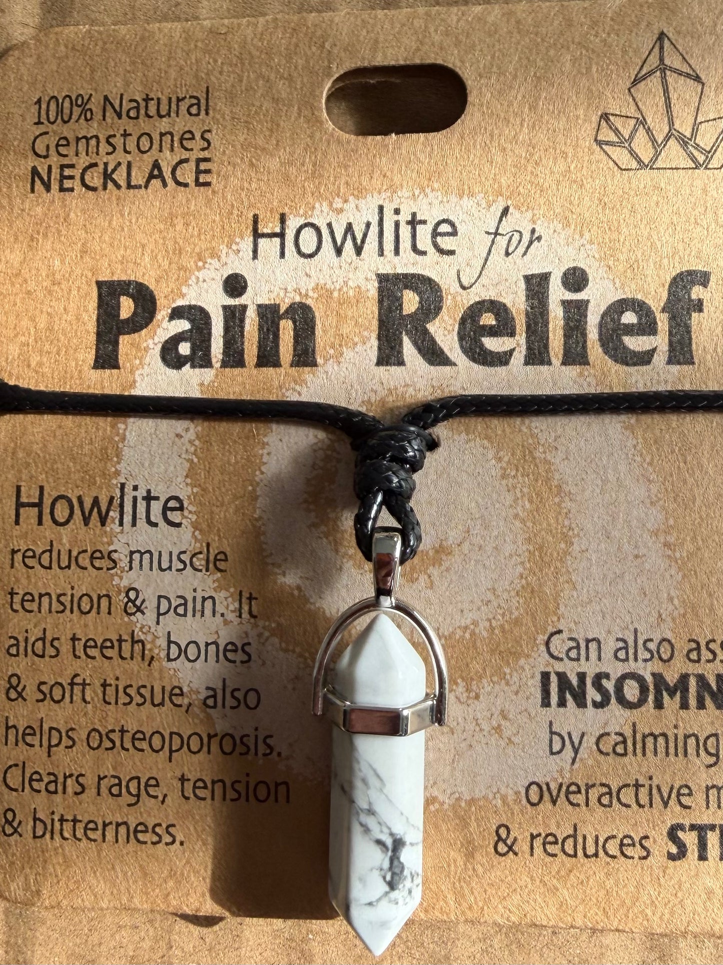Gemstone Crystal Bracelet and pendant- pain relief