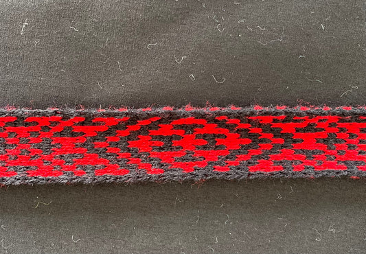 1inch Black and Red - Taniko Band