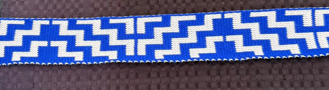 True Poutama Design Taniko Band 2.5in Royal Blue