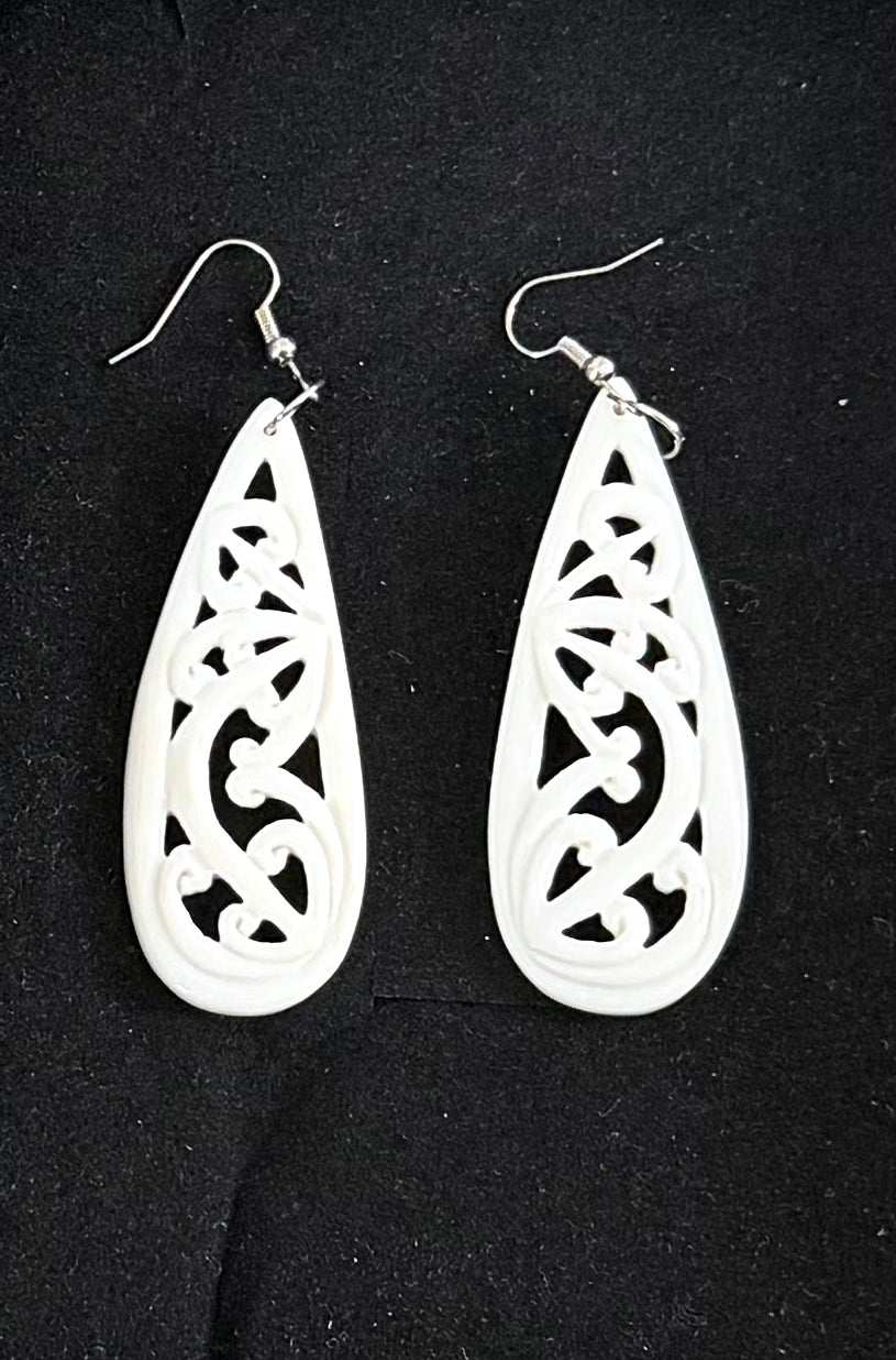 Drop Bone Earrings