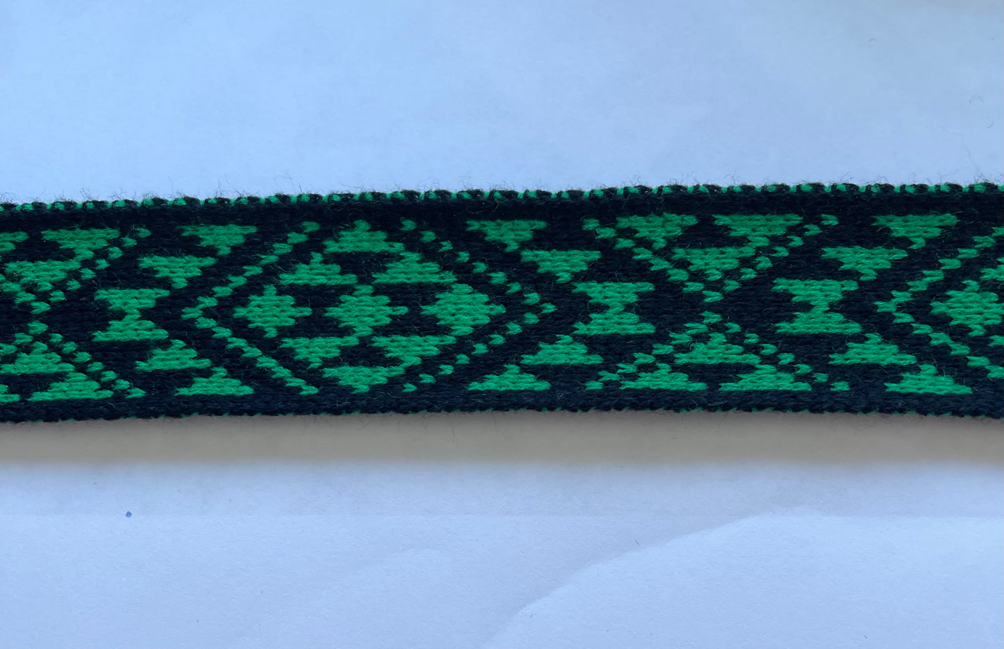 Black & Emerald Green Taniko Band 2inch