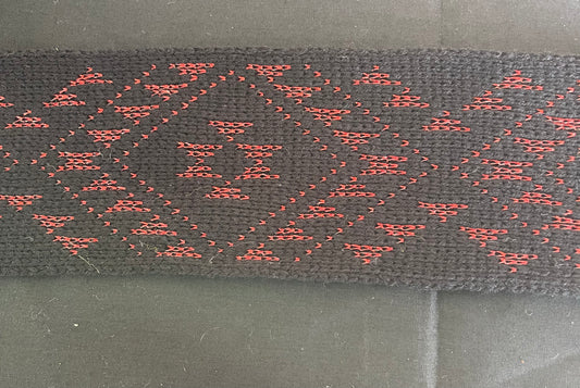 Black with red lurex Flex - Band 2.5inch