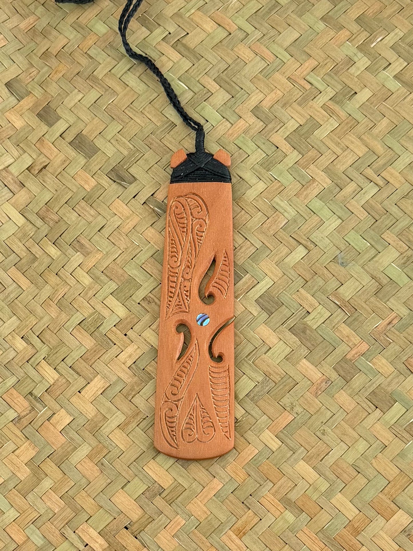 Wooden Toki Pendant - Carving