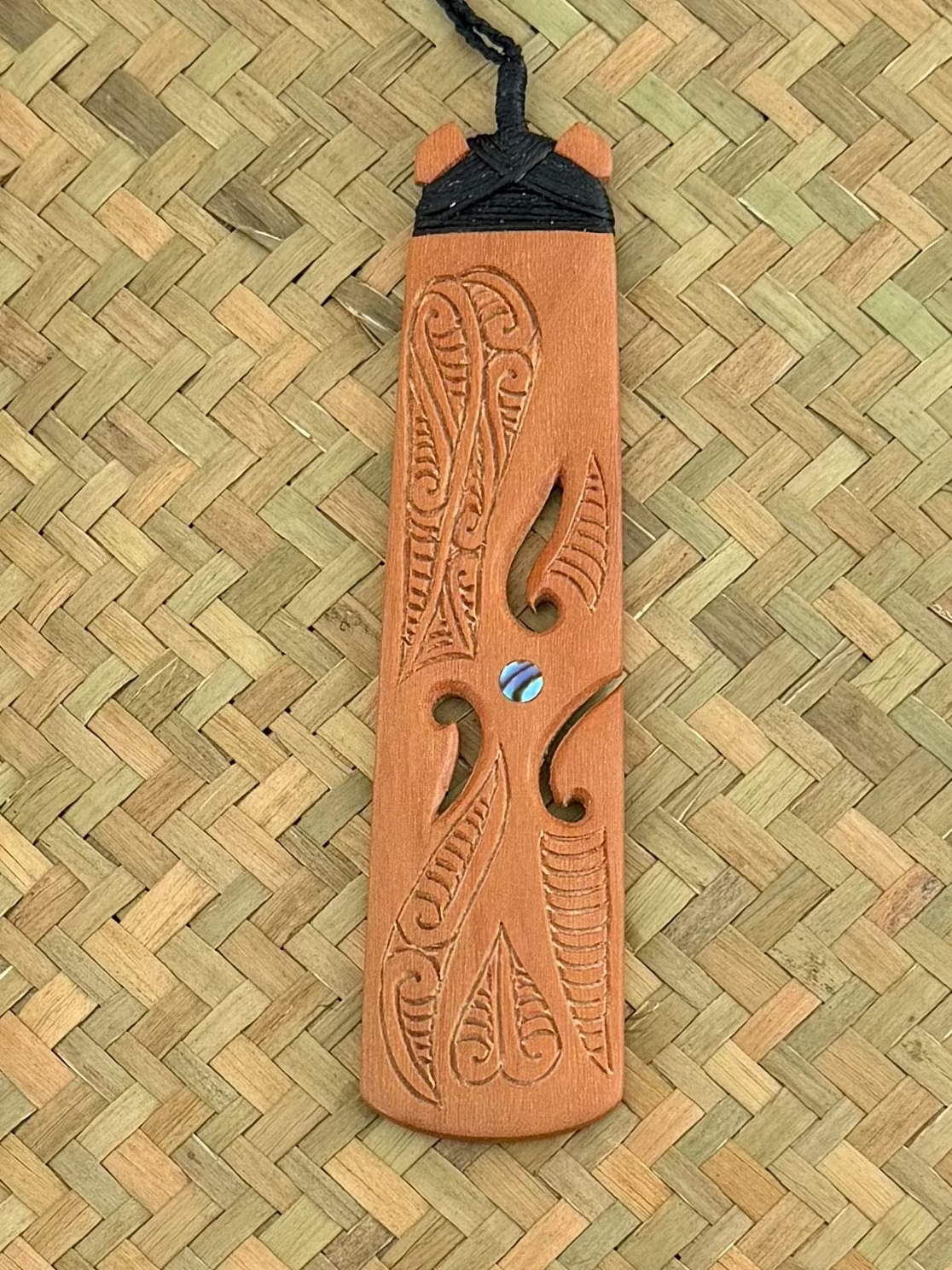 Wooden Toki Pendant - Carving