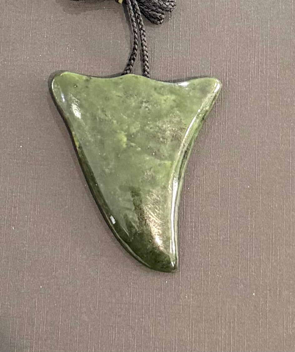 Whale tooth greenstone Necklace 2