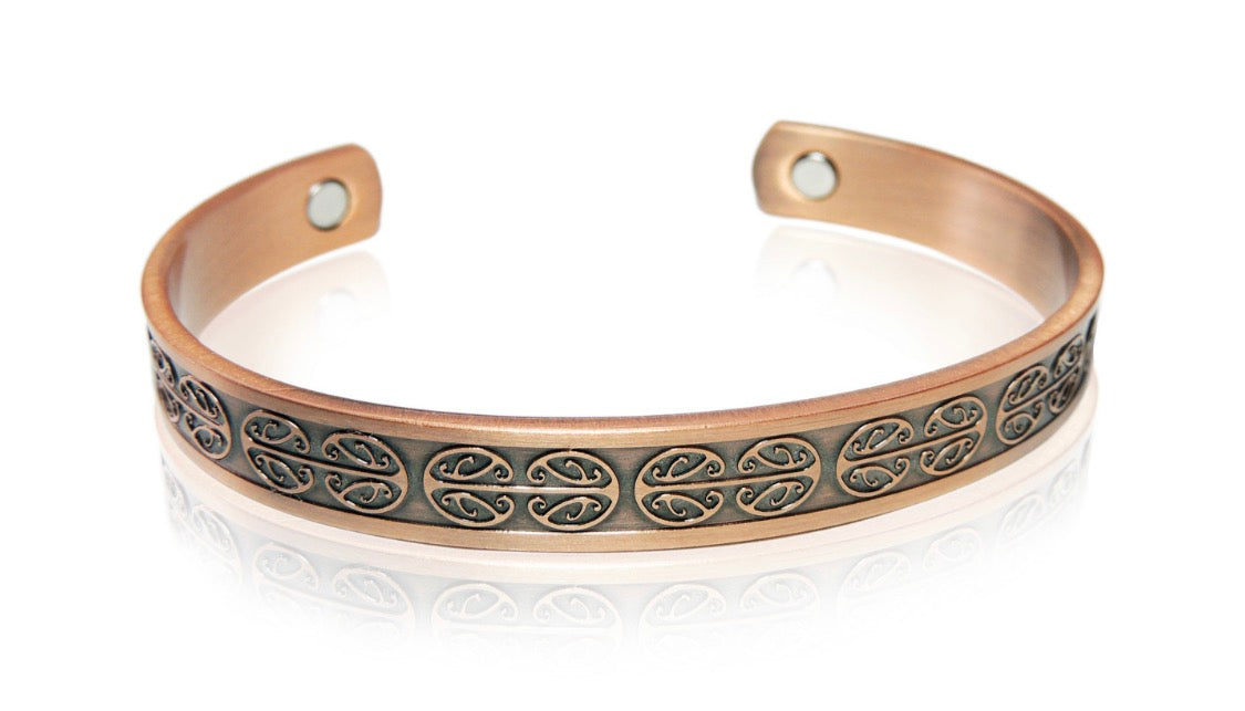 Copper Bracelet - Koru Pattern