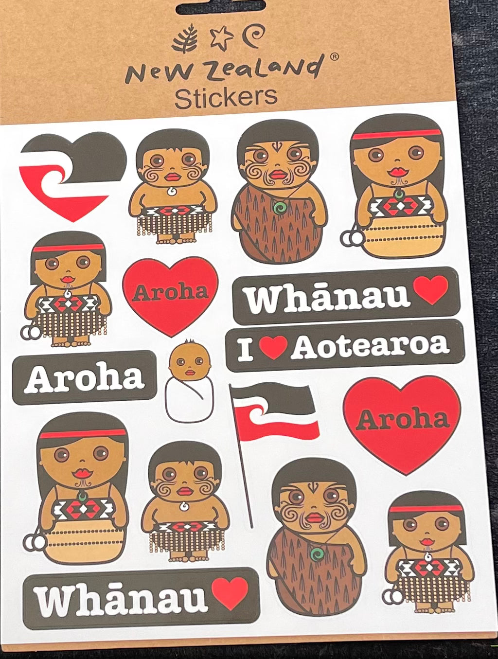 Stickers - Whanau I Love Aotearoa