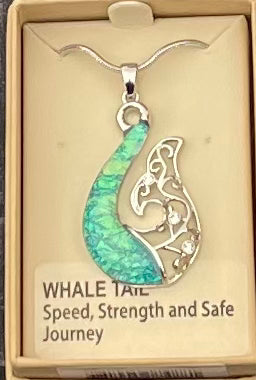 Turquoise Whale Tail Necklace