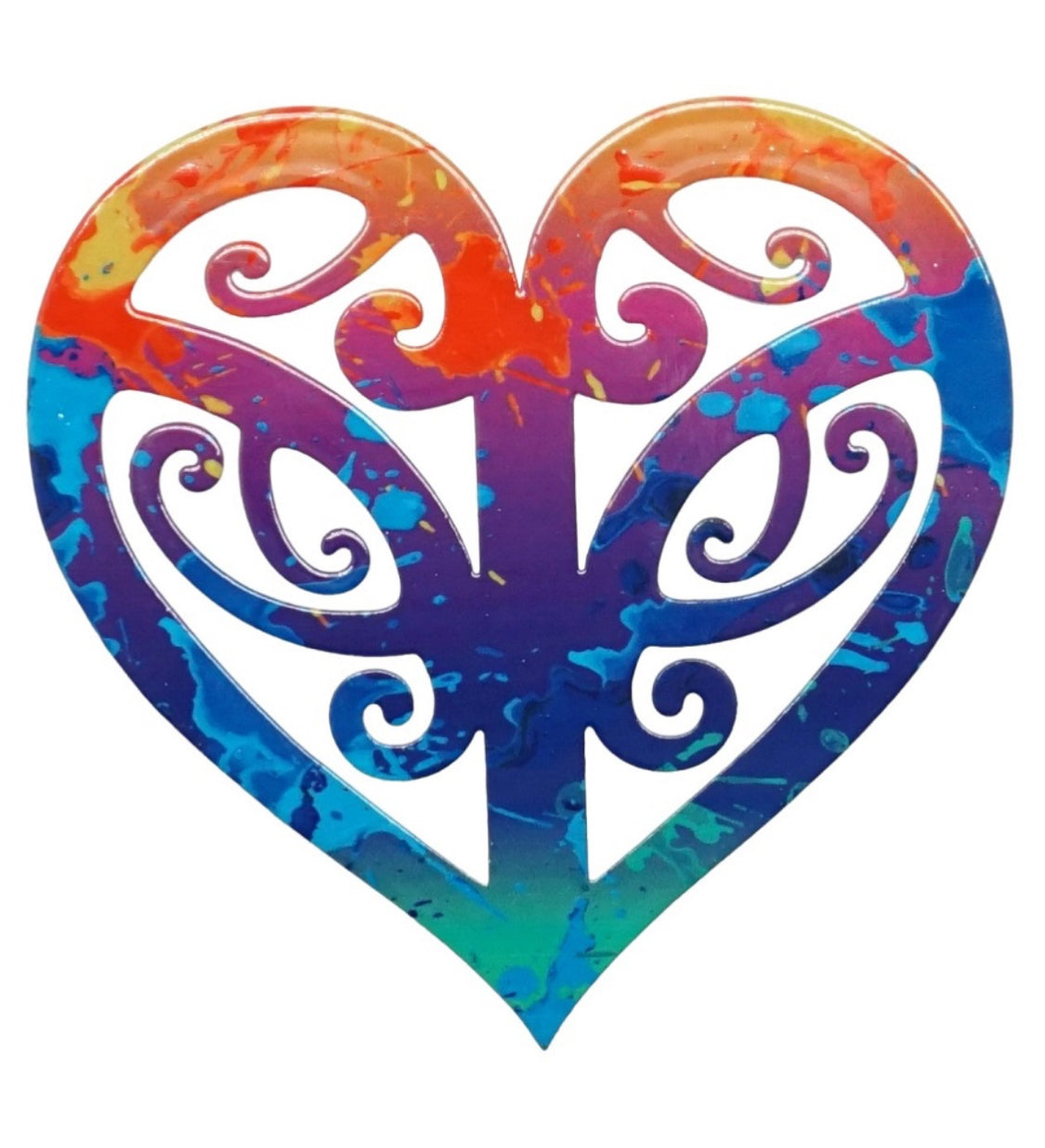 Maori Design Heart Magnet