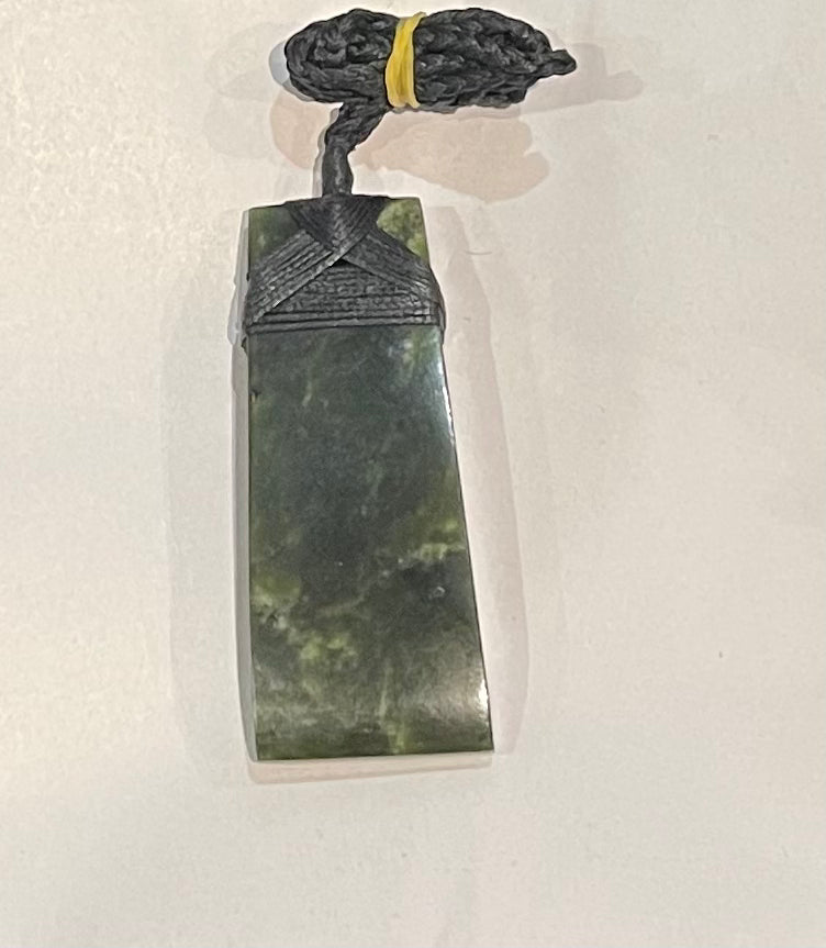 Carved Back Toki - Pounamu Necklace