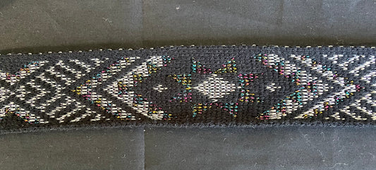 Black with multi coloured lurex Flex - Matariki Band