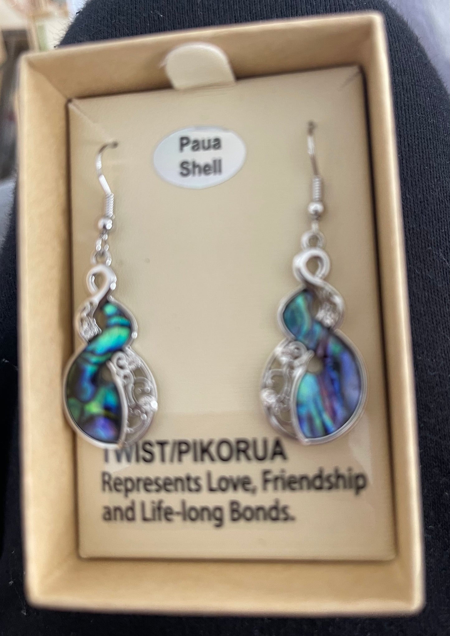 Paua Twist Earrings