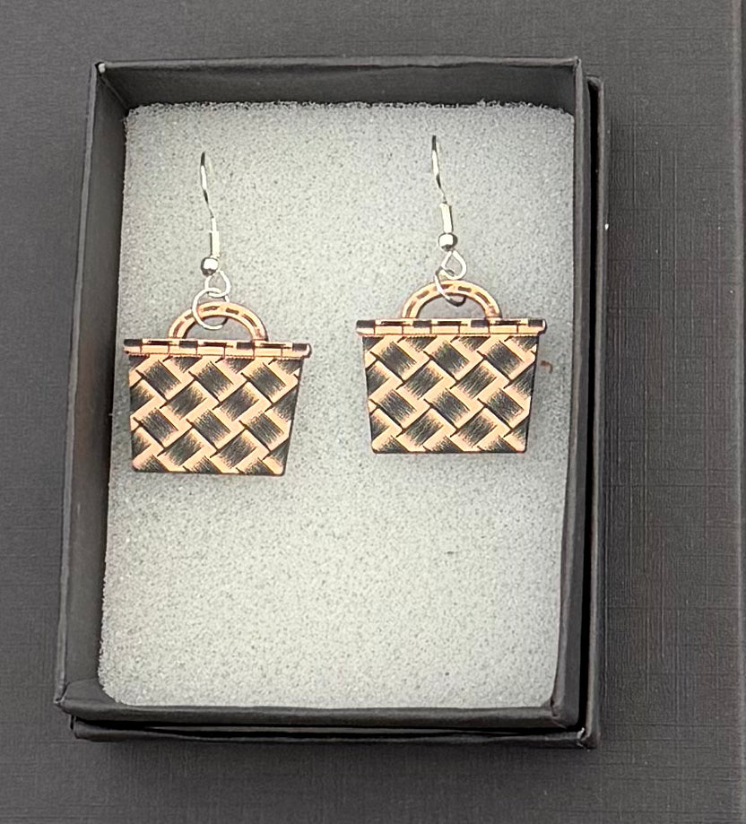 Acrylic kete copper Earrings