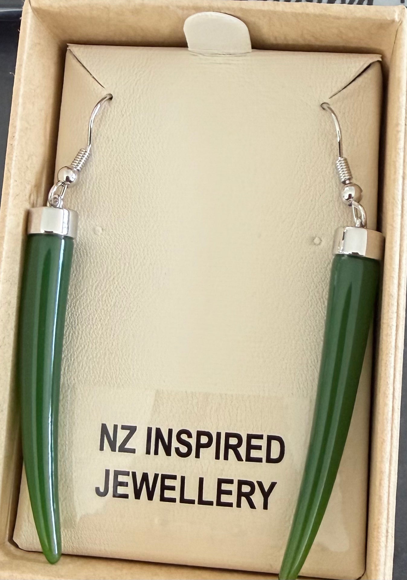 Jade drop Earrings