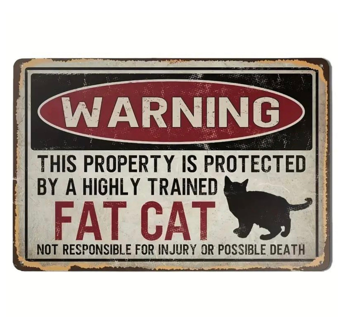 Embossed Tin Sign