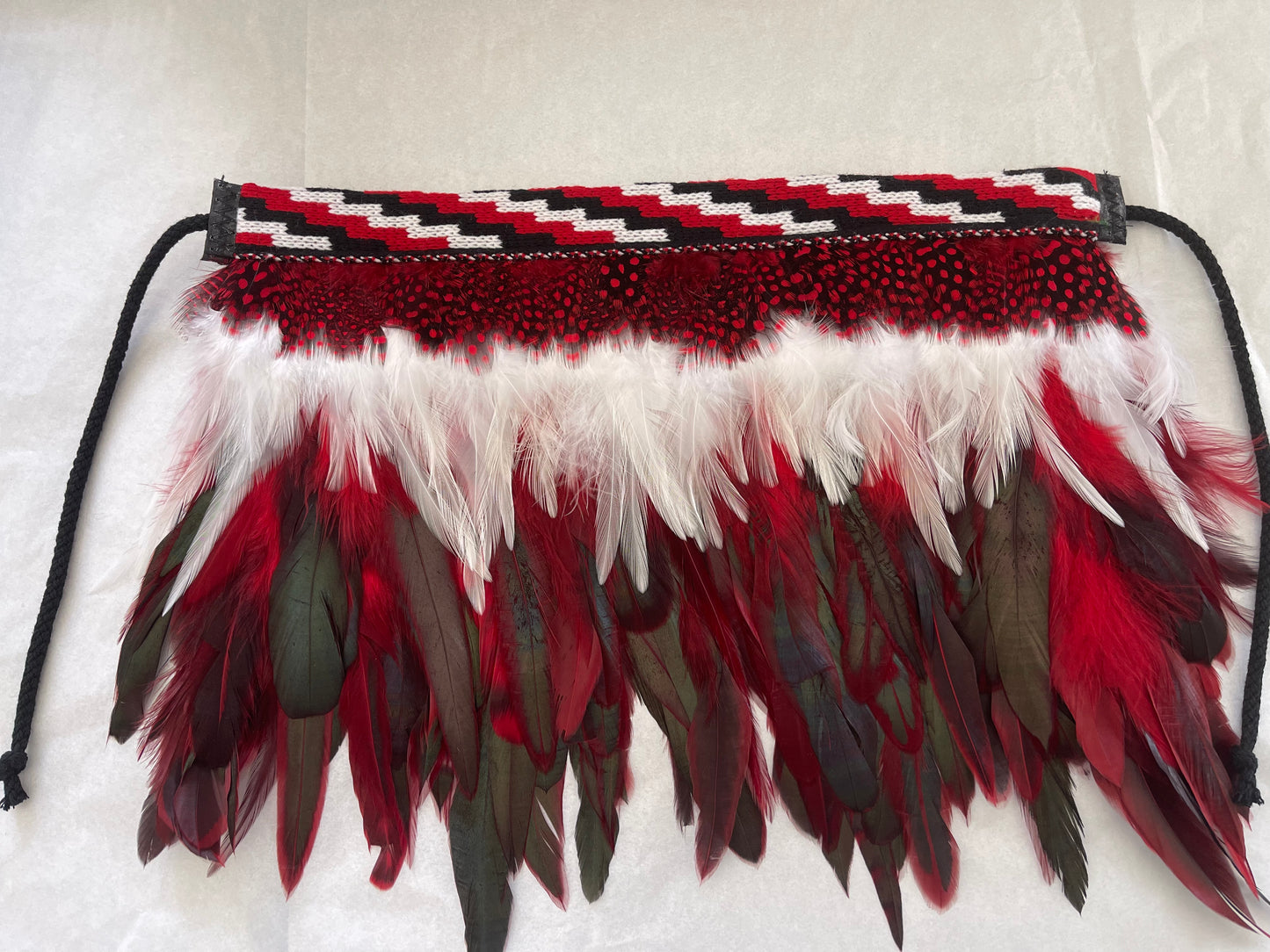Kakahu - Korowai Red On a Stand