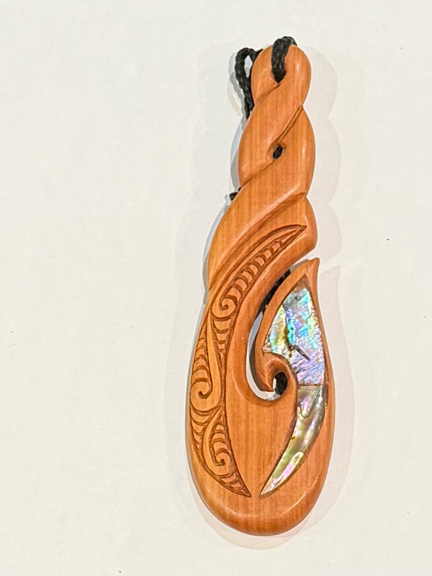 Twist Pendant - Wooden Carving