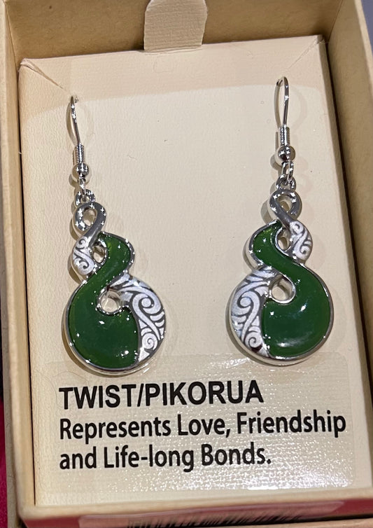 Jade Twist Earrings