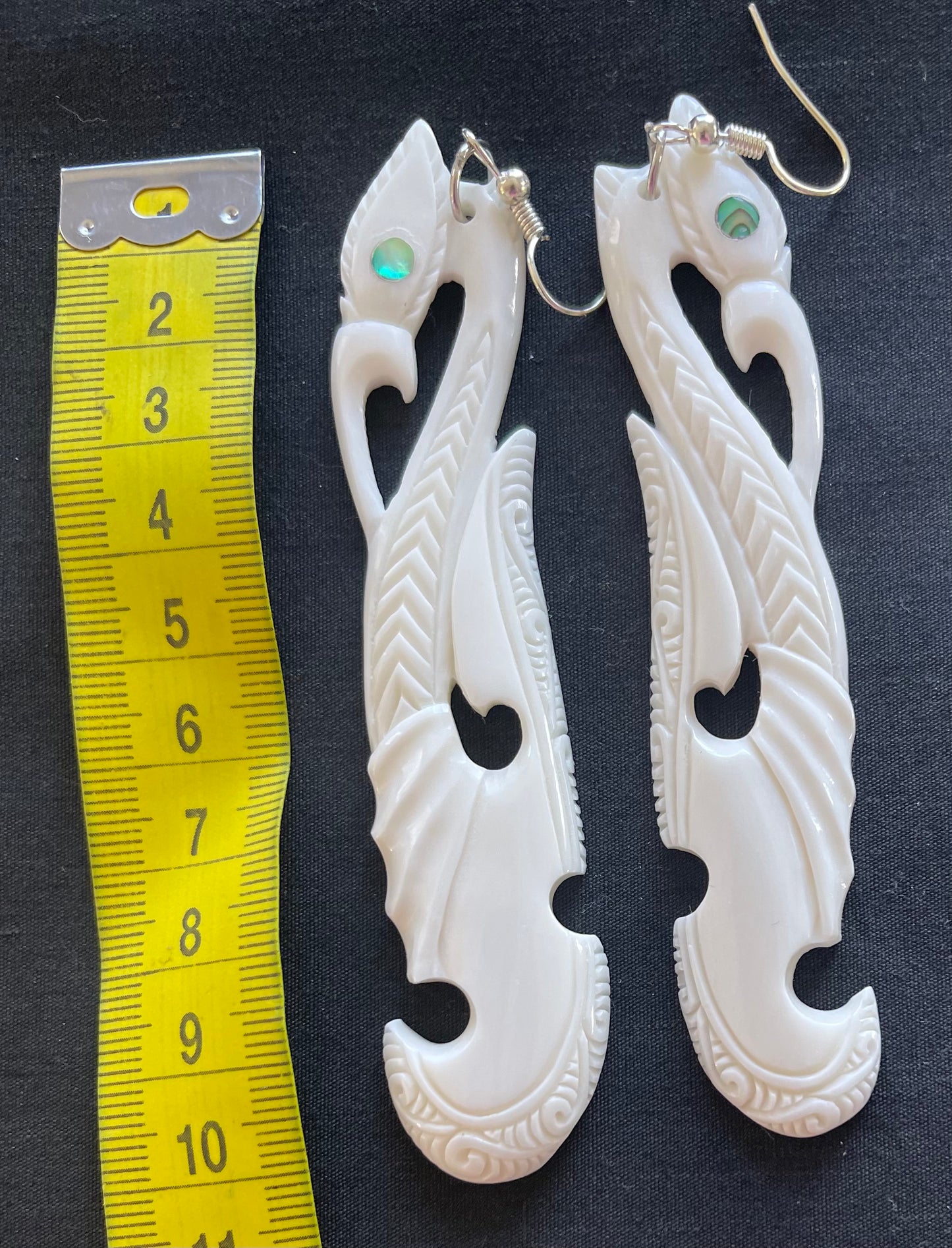 Manaia Bone Carved Earrings