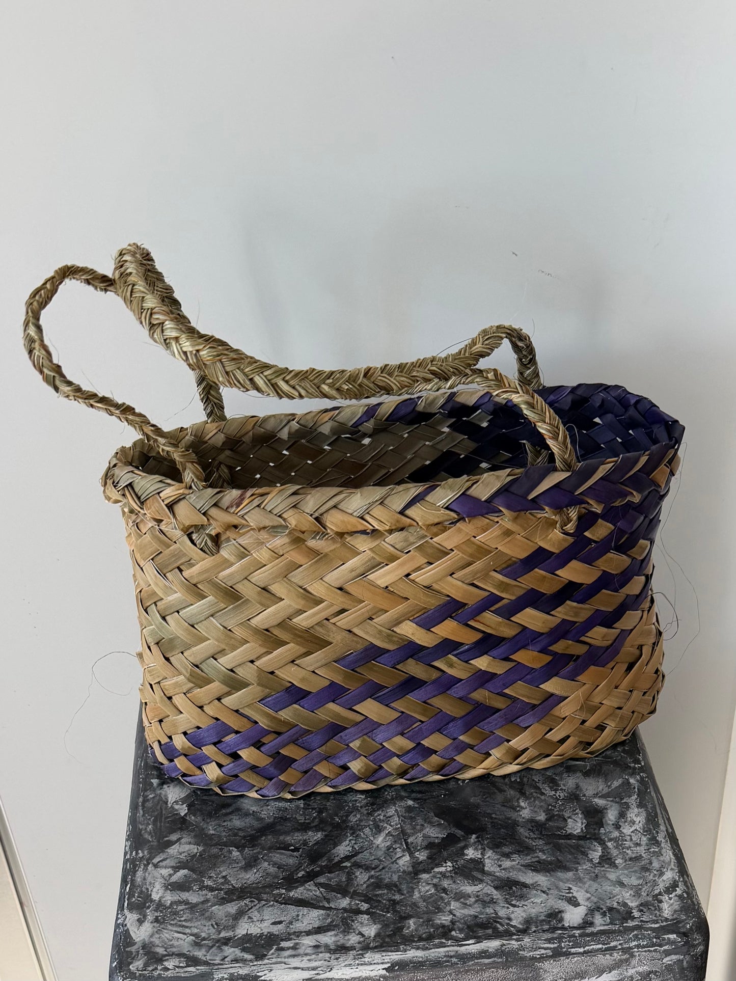 Hand Weaved Flax Kete