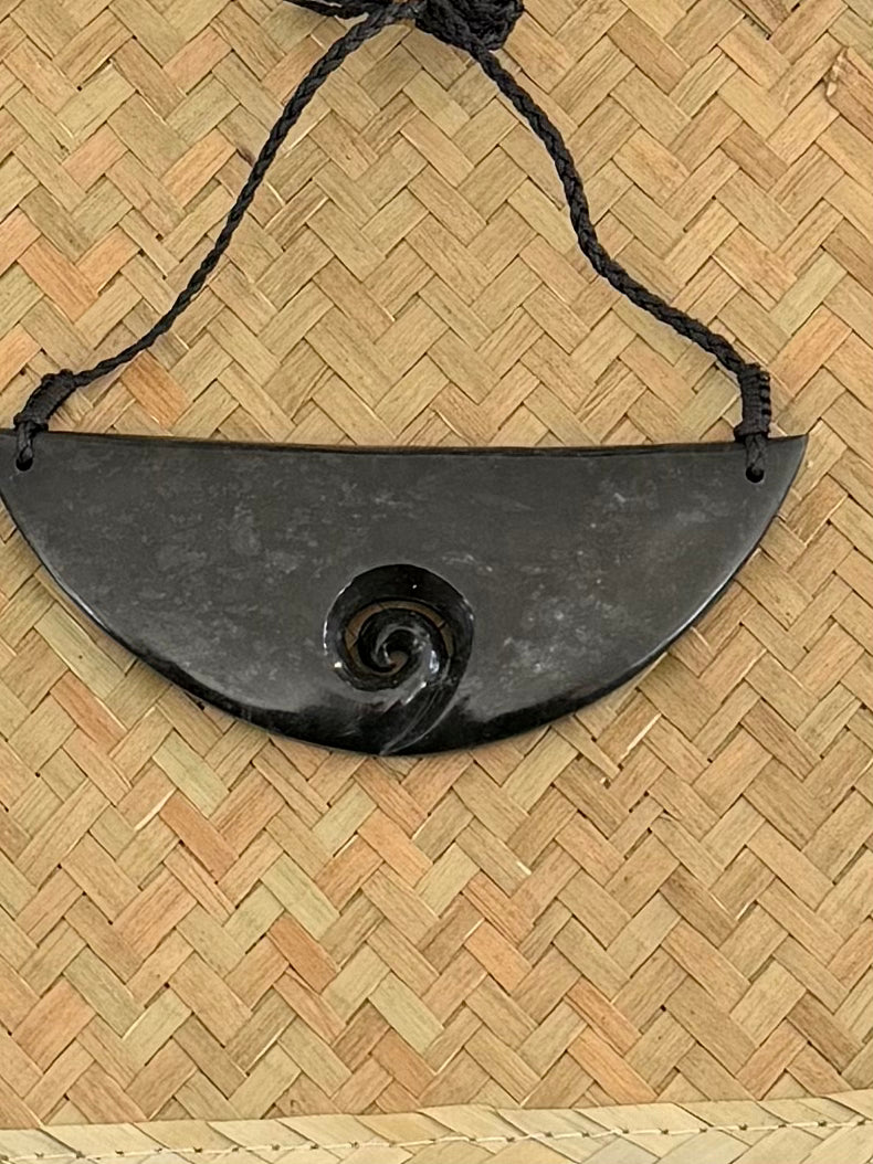 Greenstone Pounamu Koru Breastplate
