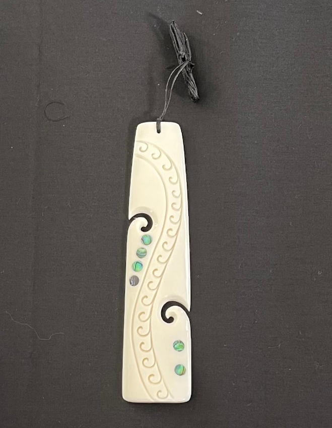 Large Toki Pendant - Bone Carving