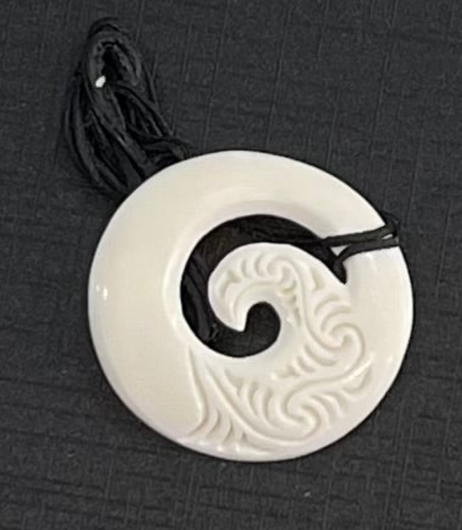 Koru Necklace - Bone Carving