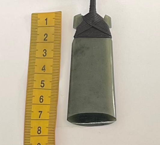 Polished 7cm Greenstone Toki 9