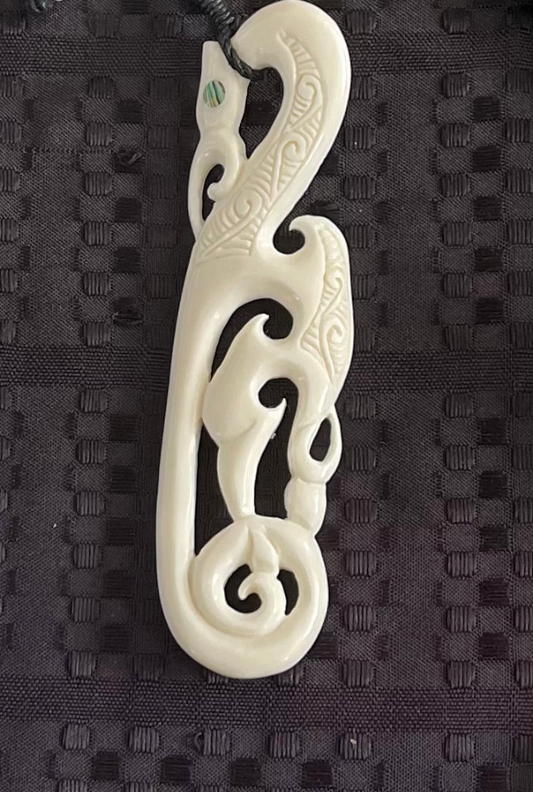 Manaia Carving - Bone Carvings NZ - Bone Necklace