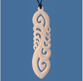 Koru Necklace - Bone Carvings NZ - Bone Carved Necklaces