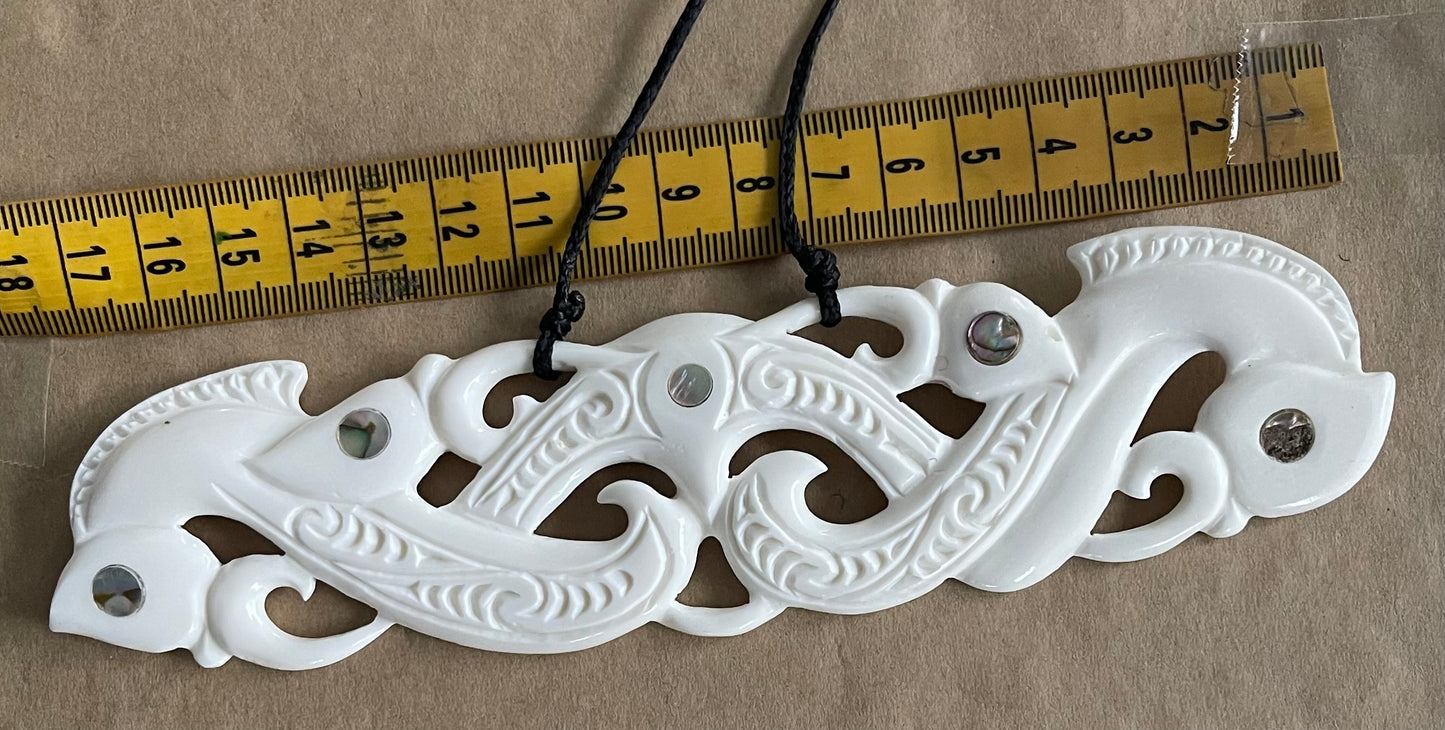 Manaia Bone Carving - Bone Breastplate - Bone Carvings NZ