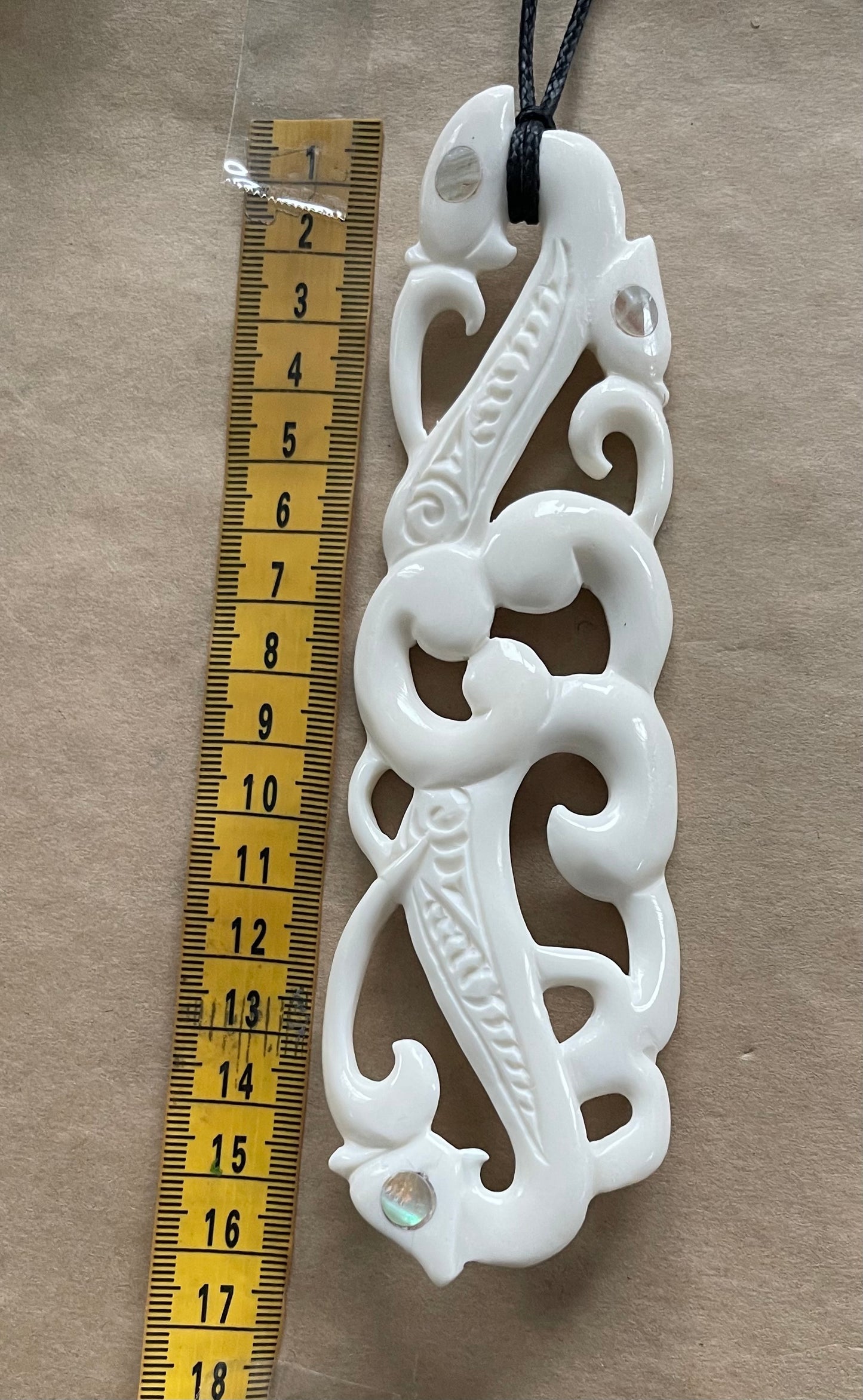 Manaia Bone Necklace - Bone Carving - Maori Jewellery