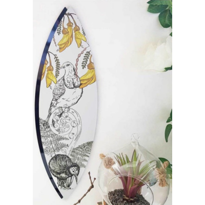 ACM Leaf Kowhai & Birds - Kiwiana Wall Art