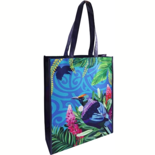 Laminated NZ Tūī Shopping Bag