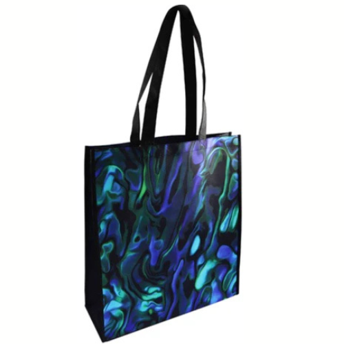 Laminated NZ Paua Shopping Bag