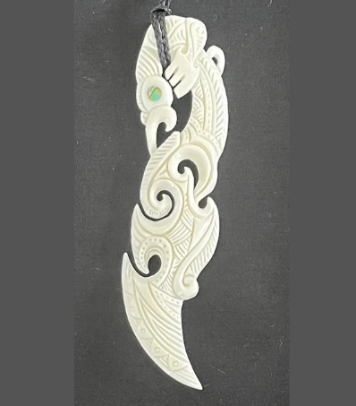 Manaia Pendant - Bone Carving