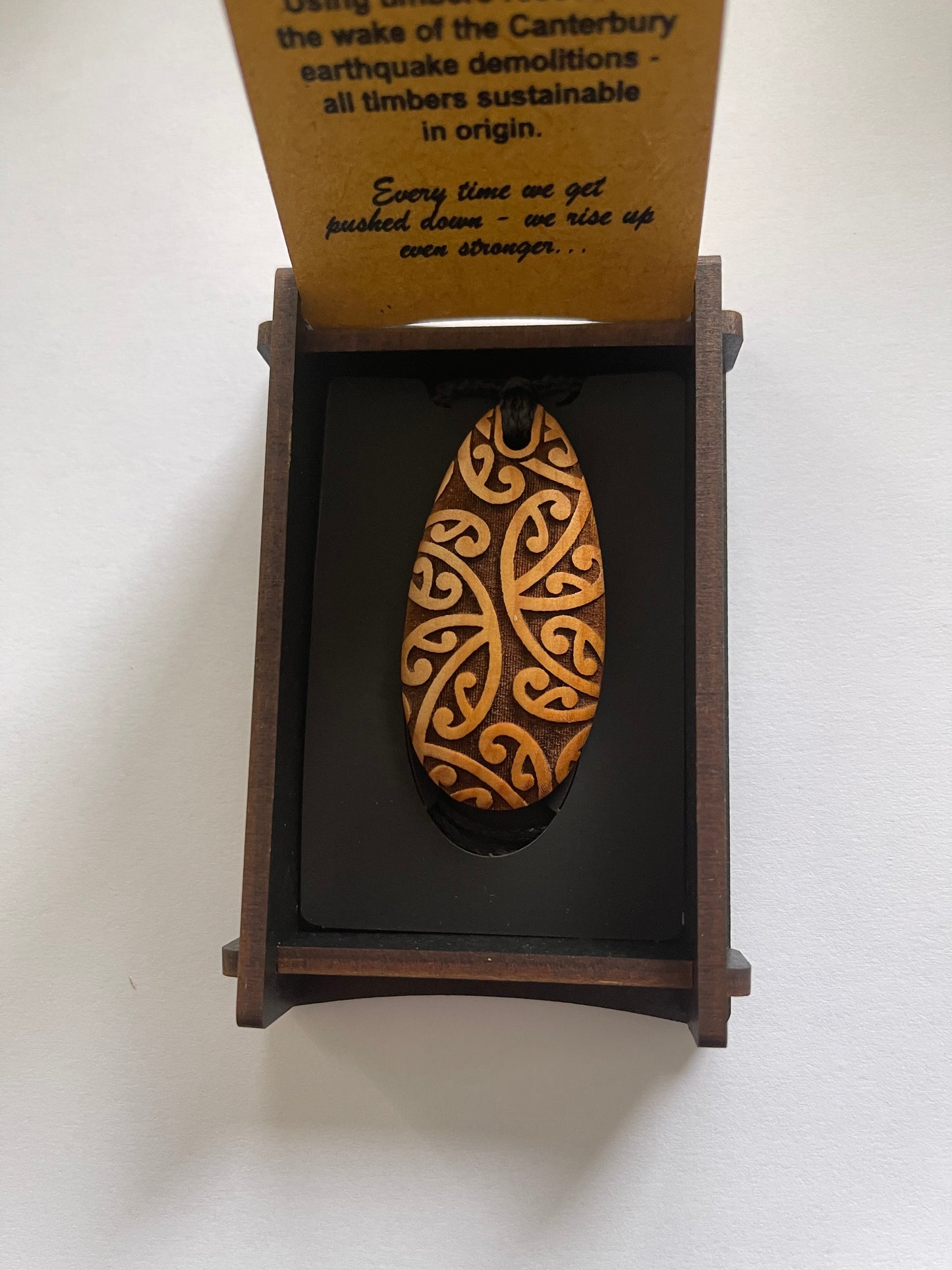 Heartwood Drop Pendant
