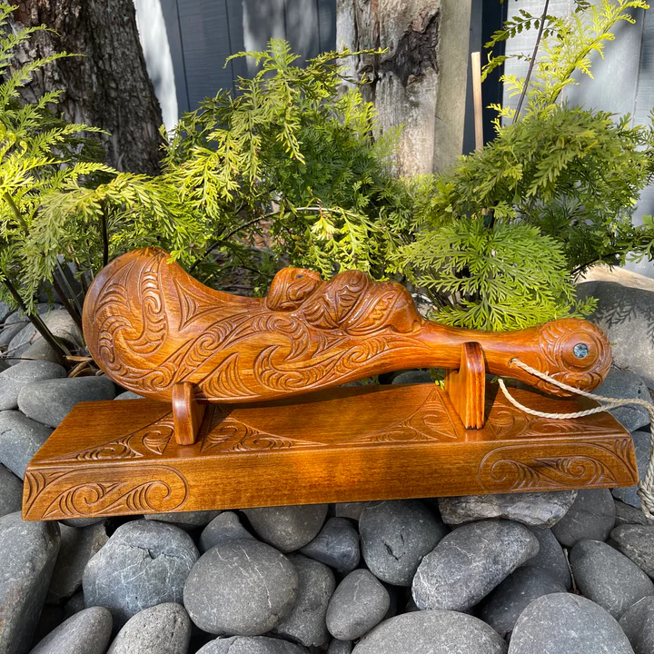 Large Carved Wahaika - Wood Carvings