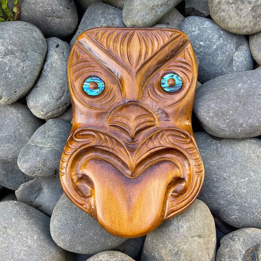 Carved Mask - Maori Wood Carving